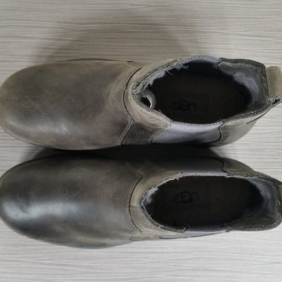 UGG Bonham Waterproof Chelsea Boot, Brown Leather, Womens Size 5.5 M / 36.5 - Picture 10 of 12
